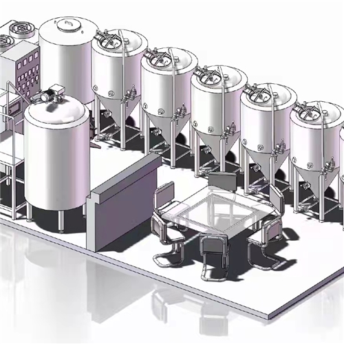啤酒發酵系統三維圖